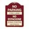 Signmission No Parking Fire Lane No Estacione Zona Contra Incendio Heavy-Gauge Alum, 24" x 18", BU-1824-23633 A-DES-BU-1824-23633 - alternate 1